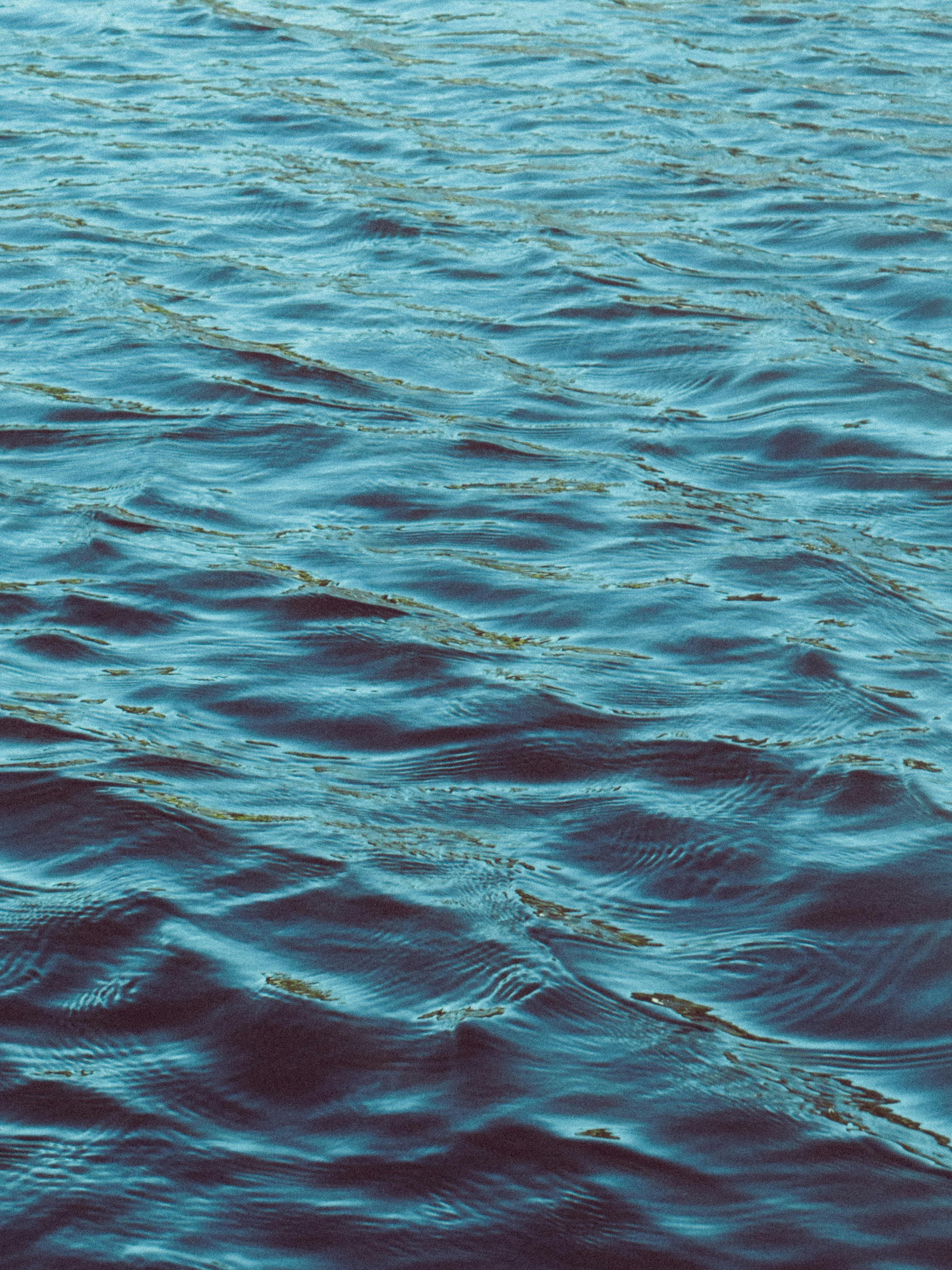 Close-up view of gentle ocean waves at Morro de São Paulo, Bahia, Brazil.